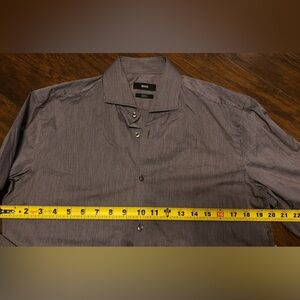 Boss SLIM-FIT SHIRT IN PRINTED line PERFORMANCE-3%STRETCH.    39 15 1/2